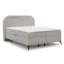 S - Style Möbel Boxspringbett SONNA in Hellgrau, Liegefläche 140x200 cm – mit Bettkasten, Bonellfederkern