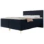 Selsey Boxspringbett CARESSO in Dunkelblau, Liegefläche 140x200 cm – mit Bettkasten, Bonellfederkern