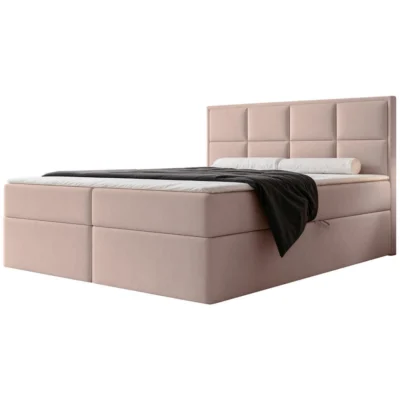 Selsey Boxspringbett SILENSIO in Beige, Liegefläche 140x200 cm – mit Bettkasten, Bonellfederkern