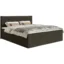 Selsey Boxspringbett SOFTIE in Dunkelgrün, Liegefläche 140x200 cm – mit Bettkasten, Bonellfederkern