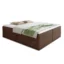 Sofnet Boxspringbett BASE in Braun, Liegefläche 140x200 cm – mit Bettkasten, Bonellfederkern