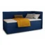 Sofnet Boxspringbett FLAME in Blau, Liegefläche 80x200 cm – mit Bettkasten, Bonellfederkern