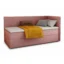 Sofnet Boxspringbett FLAME in Pink, Liegefläche 80x200 cm – mit Bettkasten, Bonellfederkern
