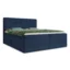 Sofnet Boxspringbett MOLLO in Blau, Liegefläche 140x200 cm – mit Bettkasten, Bonellfederkern