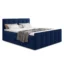 Sofnet Boxspringbett STAR LUX in Blau, Liegefläche 140x200 cm – mit Bettkasten, Bonellfederkern