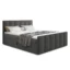 Sofnet Boxspringbett STAR LUX in Dunkelgrau, Liegefläche 140x200 cm – mit Bettkasten, Bonellfederkern