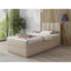 Sofnet Boxspringbett STAR MINI in Beige, Liegefläche 80x200 cm – mit Bettkasten, Bonellfederkern