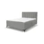 VENASI MÖBEL Boxspringbett VENEZIA in Grau, Liegefläche 140x200 cm – mit Bettkasten, Bonellfederkern
