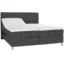 Voleo Boxspringbett VOLEO in Dunkelgrau, Liegefläche 160x200 cm – Taschenfederkern, Topperhöhe 6 cm