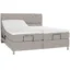 Voleo Boxspringbett VOLEO in Greige, Liegefläche 160x200 cm – Taschenfederkern, Topperhöhe 6 cm