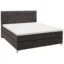 Voleo Boxspringbett VOLEO in Schlamm, Liegefläche 180x200 cm – Taschenfederkern, Topperhöhe 6 cm