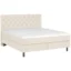 Welnova Boxspringbett BOXHÖHE in Perlmutt, Liegefläche 140x200 cm – mit Bettkasten, Bonellfederkern