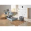 Welnova Boxspringbett BOXHÖHE in Hellblau, Liegefläche 90x200 cm – mit Bettkasten, Bonellfederkern