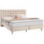 Welnova Boxspringbett BOXSPRINGBETT (140 in Beige, Liegefläche 140x200 cm – Taschenfederkern