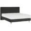 Welnova Boxspringbett WELNOVA in Graphit, Liegefläche 120x200 cm – Taschenfederkern, Topperhöhe 6 cm