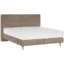 Welnova Boxspringbett WELNOVA in Hellbraun, Liegefläche 120x200 cm – Taschenfederkern, Topperhöhe 6 cm