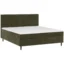 Welnova Boxspringbett WELNOVA in Khaki, Liegefläche 120x200 cm – Taschenfederkern, Topperhöhe 6 cm