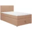 Welnova Boxspringbett WELNOVA in Orange, Liegefläche 90x200 cm – Taschenfederkern, Topperhöhe 6 cm
