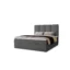XXXLutz Boxspringbett MALMO in Dunkelgrau, Liegefläche 120x200 cm – mit Bettkasten, Bonellfederkern