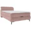 Xora Boxspringbett XORA in Altrosa, Liegefläche 120x200 cm – mit Bettkasten, Bonellfederkern