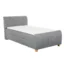 Xora Boxspringbett XORA in Grau, Liegefläche 120x200 cm – mit Bettkasten, Bonellfederkern