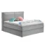 home24 Boxspringbett KINX in Hellgrau, Liegefläche 140x200 cm – Taschenfederkern, Topperhöhe 8 cm