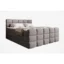 wonello Boxspringbett CARENZO 2 in Anthrazit, Liegefläche 160x200 cm – mit Bettkasten, Taschenfederkern