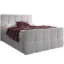 wonello Boxspringbett MADISON 5 in Hellgrau, Liegefläche 160x200 cm – mit Bettkasten, Taschenfederkern